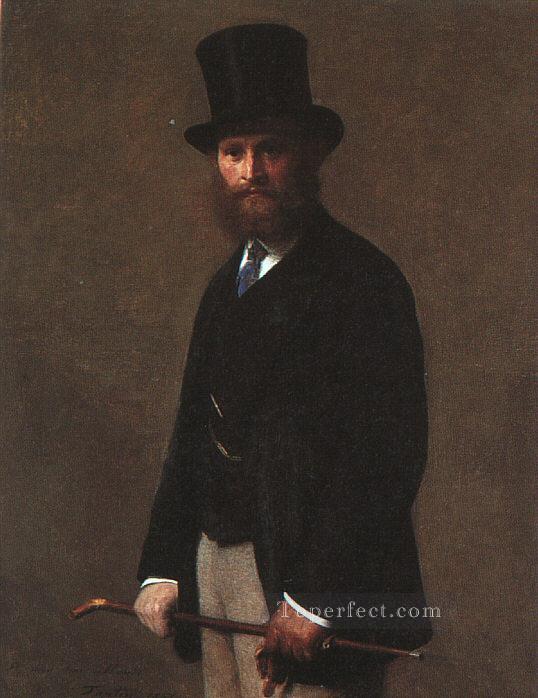エドゥアール・マネの肖像 1867年 アンリ・ファンタン・ラトゥール油絵